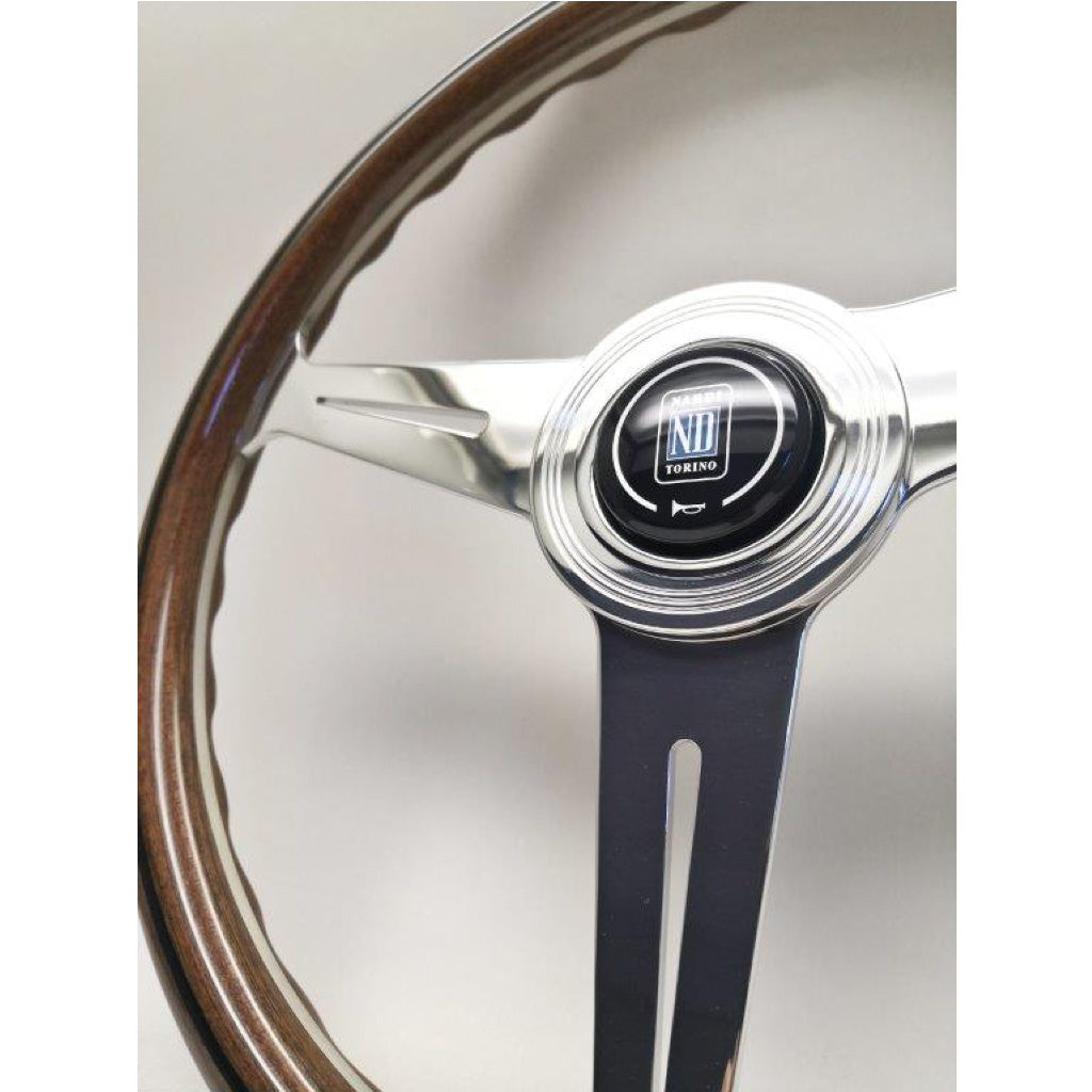 Nardi ND Classic Steering Wheel - Wood Glossy Spokes 360mm