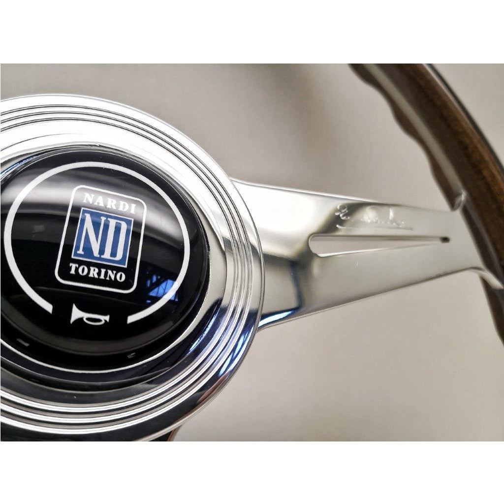 Nardi ND Classic Steering Wheel - Wood Glossy Spokes 360mm