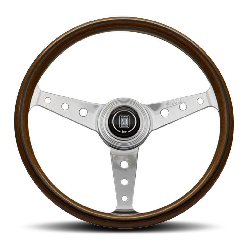 Nardi ND Classic Steering Wheel - Wood Polished Spokes with Holes 360mm