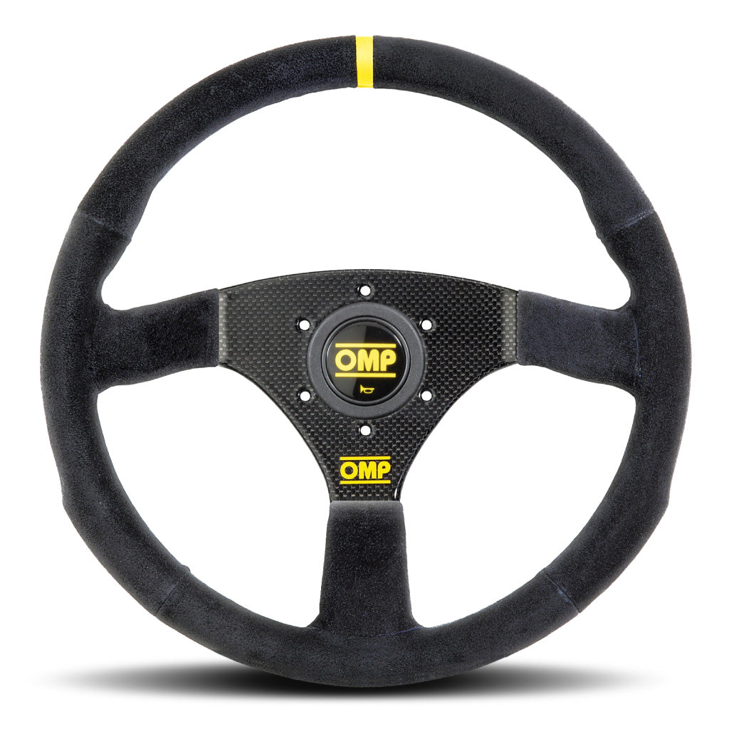 OMP 320 Carbon S Steering Wheel - Black Suede Carbon Spokes 320mm