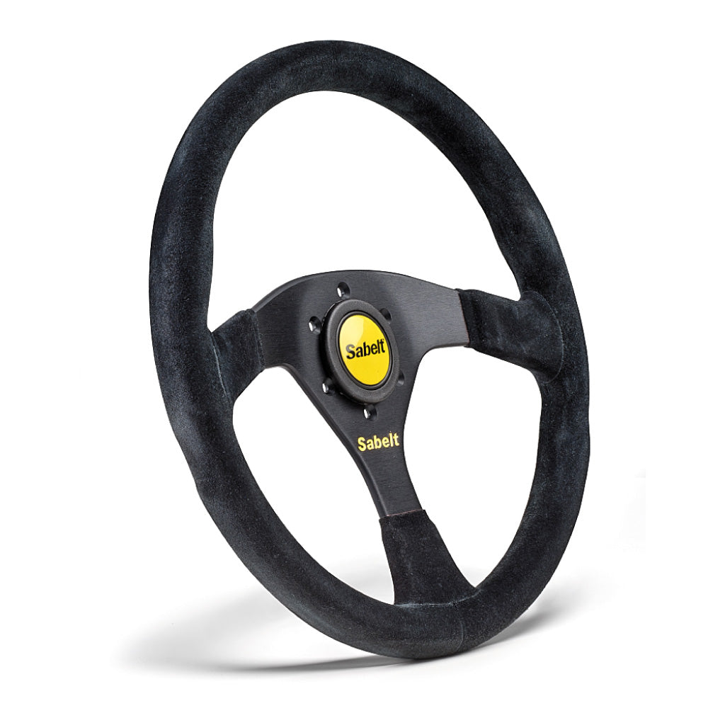 Sabelt SW-635 Steering Wheel - Black Suede Black Spokes 350mm