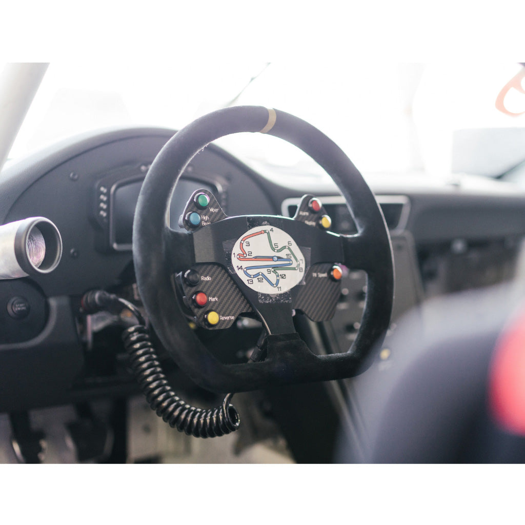 Sport Line Racing Sportivo 32P Steering Wheel - Black Suede Black Spokes 320mm