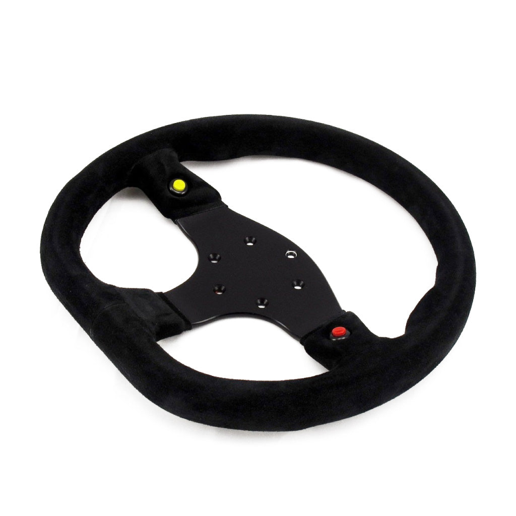 Sport Line Runner 2000 Steering Wheel - Black Suede Black Spokes 330mm