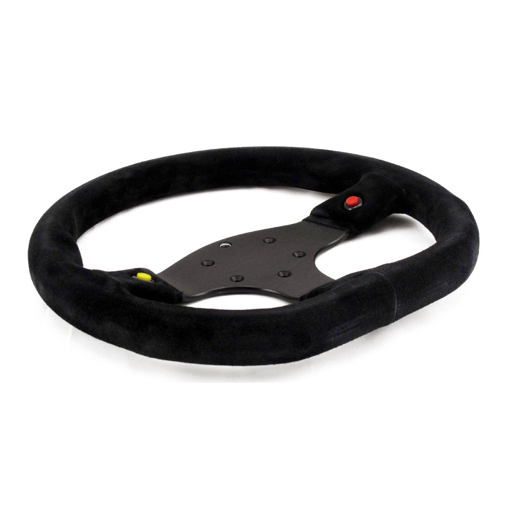 Sport Line Runner 2000 Steering Wheel - Black Suede Black Spokes 330mm