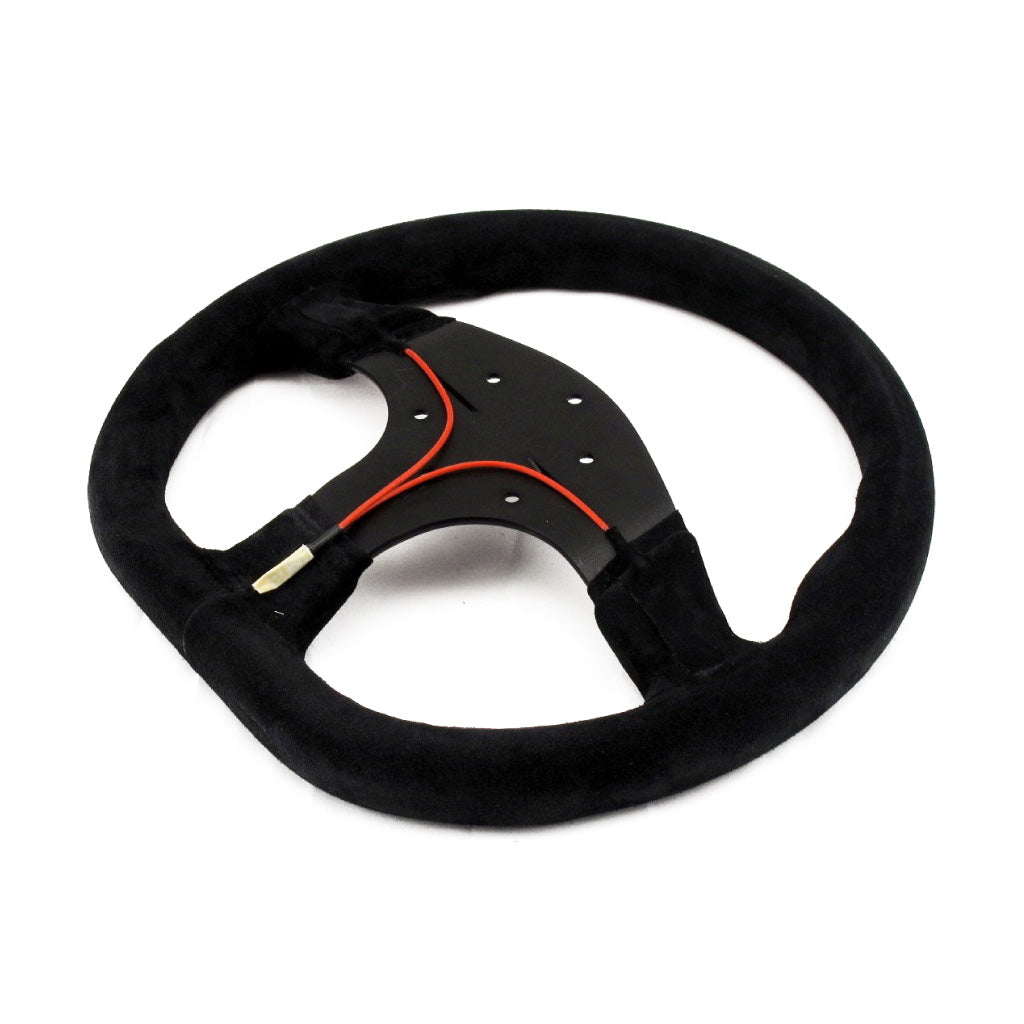 Sport Line Runner 2000 Steering Wheel - Black Suede Black Spokes 330mm