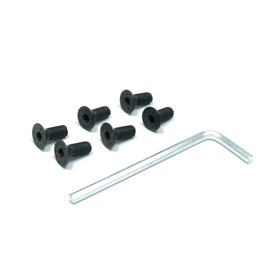 SICKSPEED 6-Piece Silver Steering Wheel Bolt Kit – Fits Nardi, Personal, Sparco, OMP, Momo (A5)