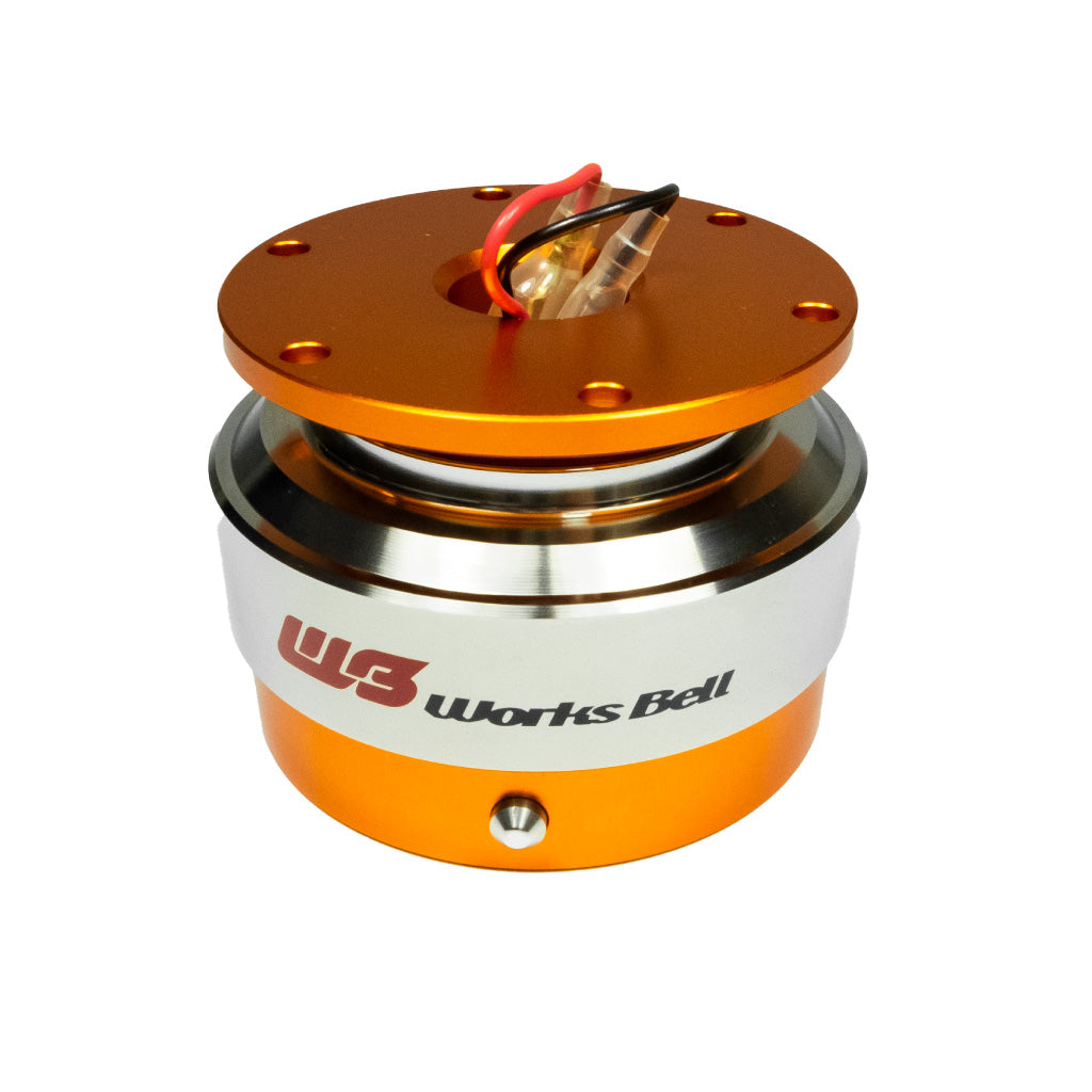 Works Bell RAPFIX2 Steering Wheel Quick Release System Kit - Bolt-On - Orange
