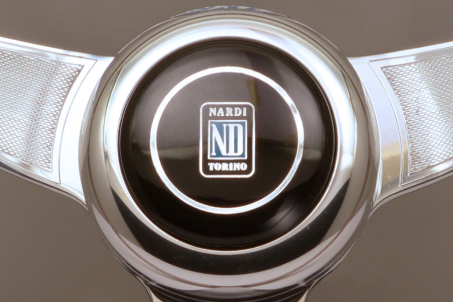 Nardi Anni '60 Steering Wheel - Mahogany Wood Guilloché Spokes 380mm
