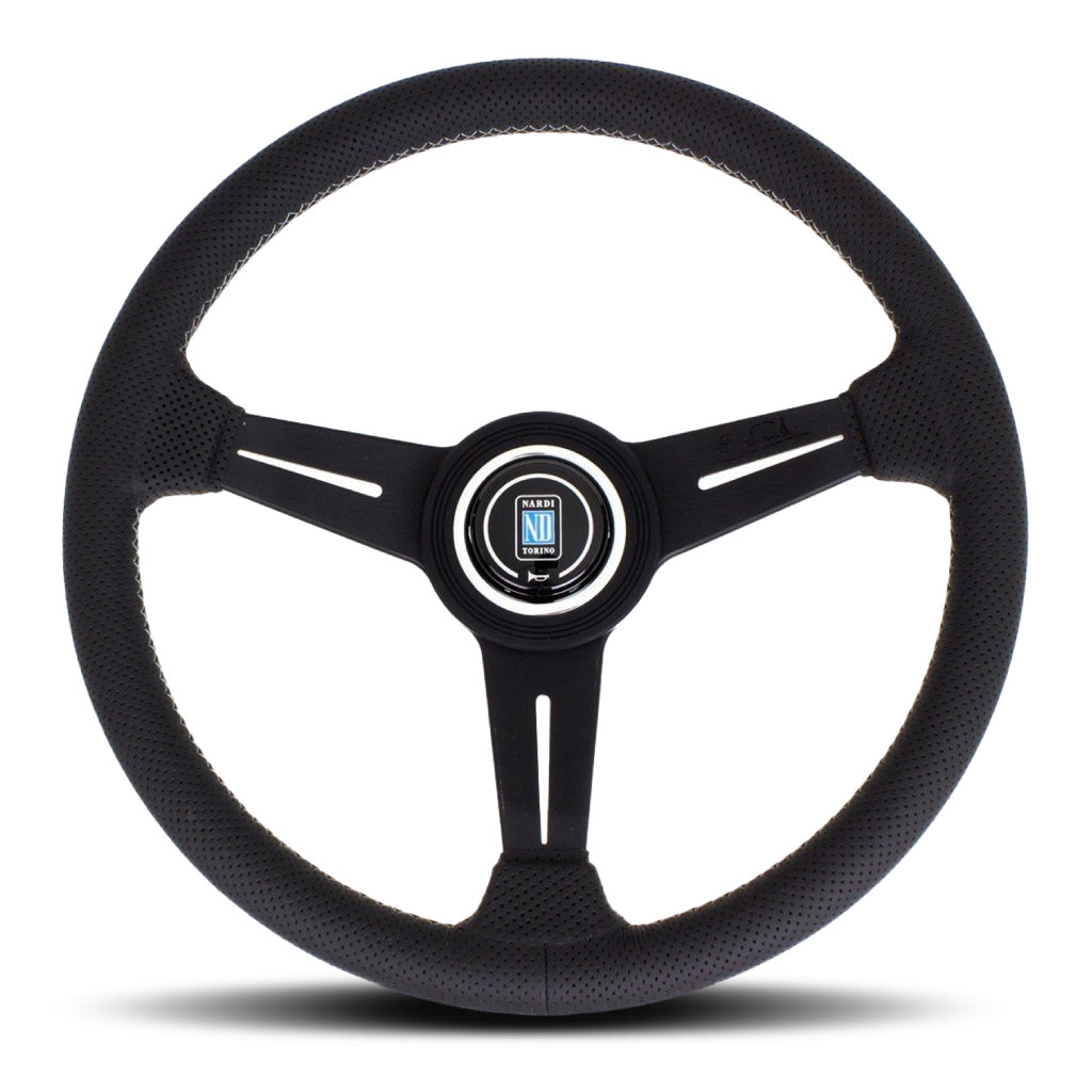 Nardi ND Classic Steering Wheel - Black Leather Black Spokes 340mm