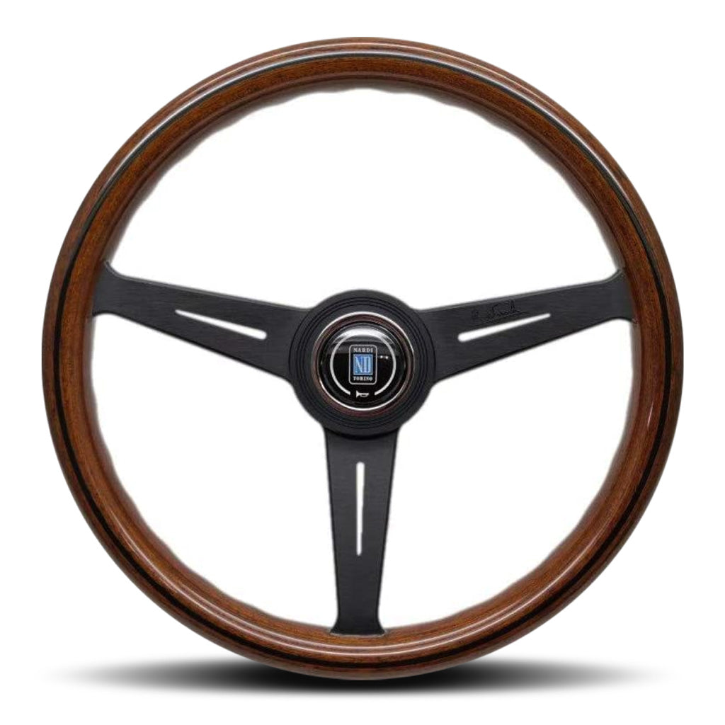 Nardi ND Classic Steering Wheel - Wood Black Spokes 360mm