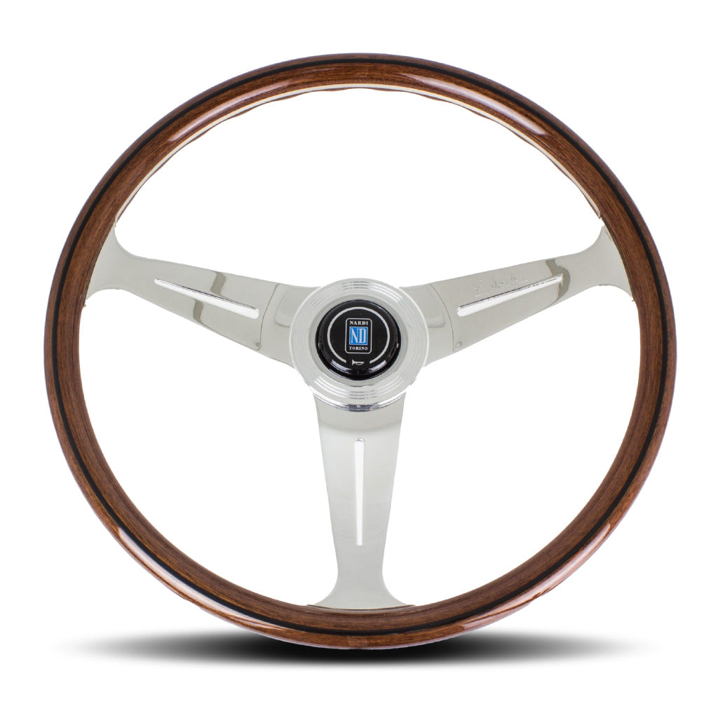 Nardi ND Classic Steering Wheel - Wood Polished Spokes 340mm