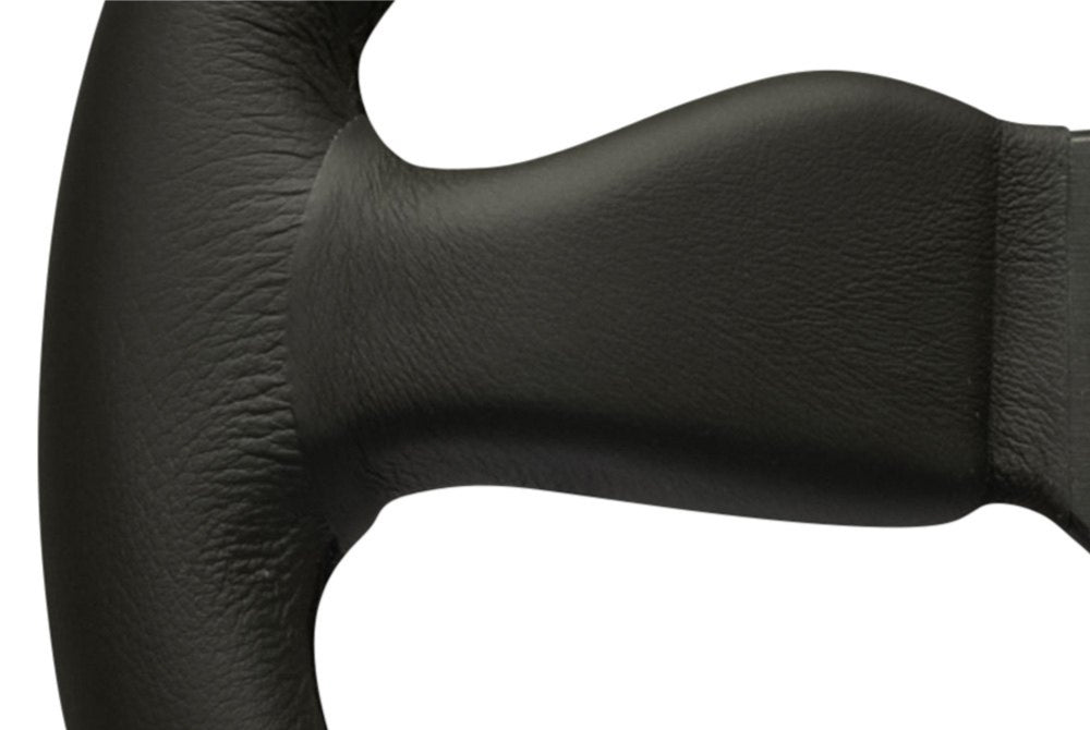 Personal Grinta Steering Wheel - Black Leather Black Spokes 330mm