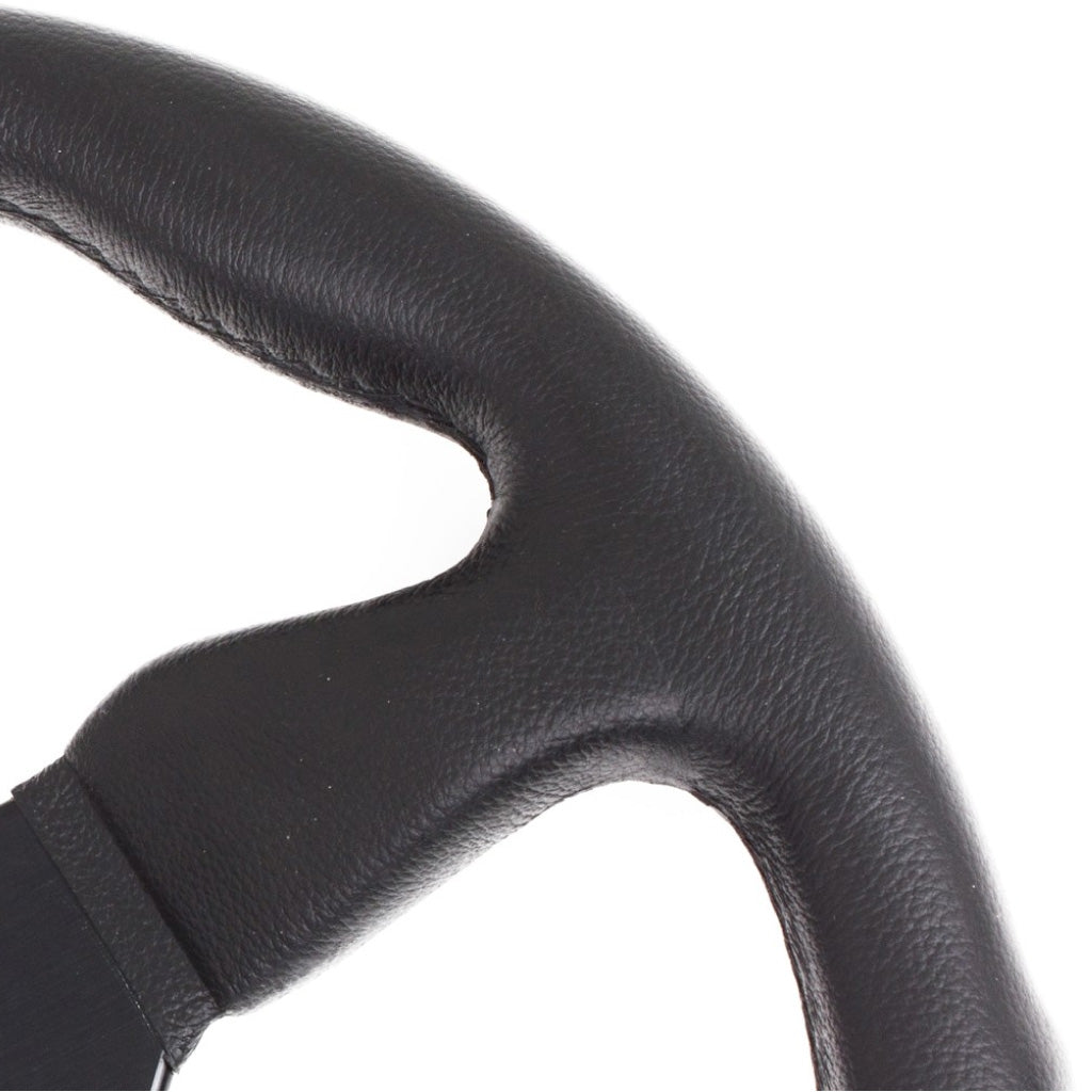 Personal Grinta Steering Wheel - Black Polyurethane Black Spokes 350mm