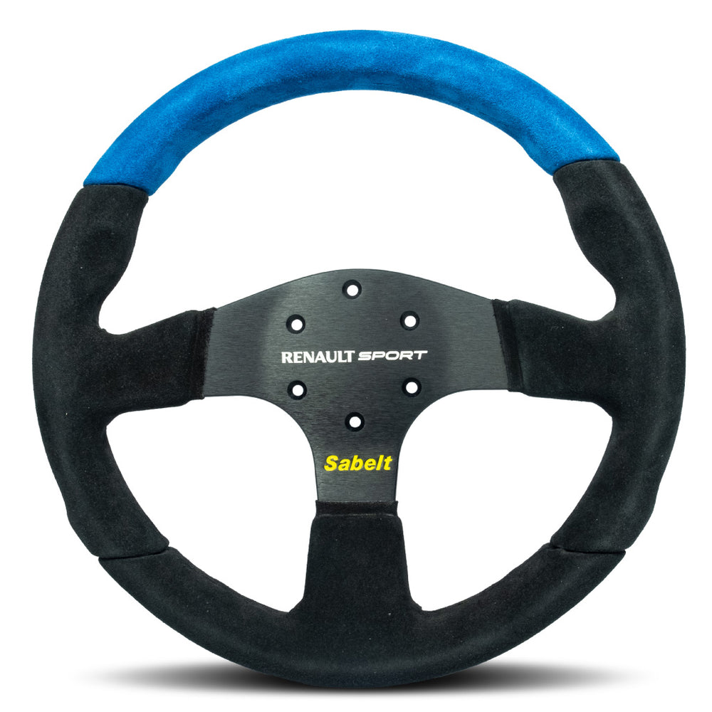 Sabelt Renault Clio Cup Race Steering Wheel - Black Blue Alcantara Bla