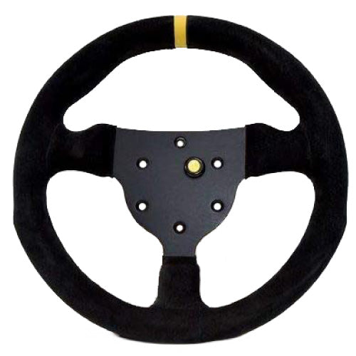Sport Line Formula Steering Wheel Black Suede Black Spokes 270mm